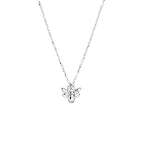 Sterling Silver Bee Pendant Chain Necklace
