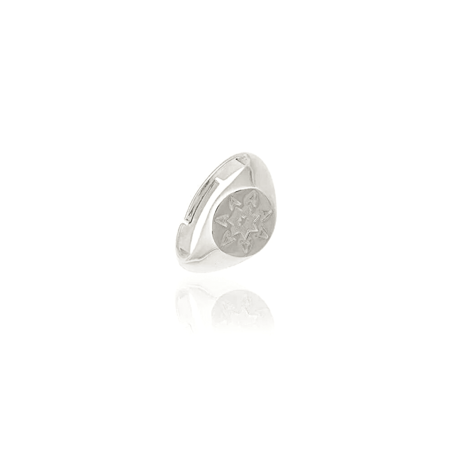 Star Sun Stackable Sterling Silver Statement Ring - Spero London