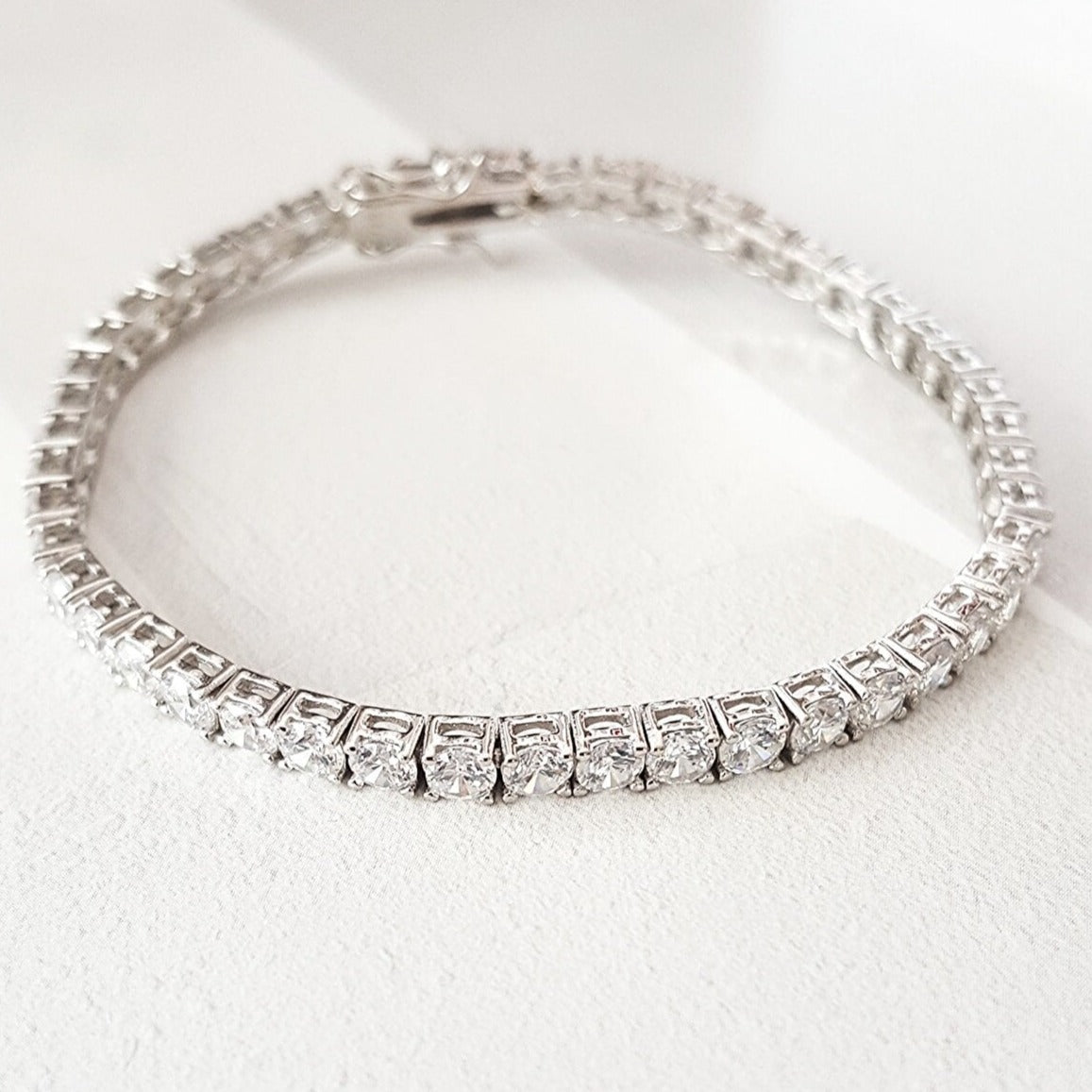 Sterling Silver Tennis Bracelet - 3mm - Spero London