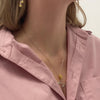 Gold Color Rose Sterling Silver Necklace