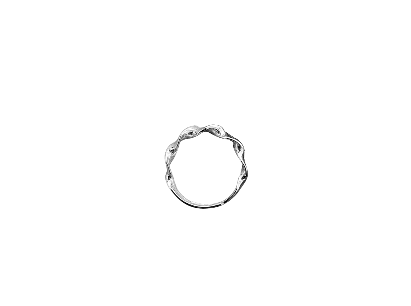 Helical Sterling Silver Ring - Spero London