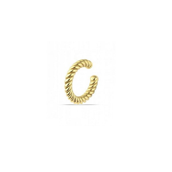 Twisted Sterling Ear Cuff No Piercing