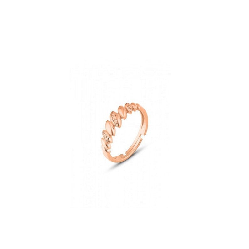 Lined Stones Marquise Sterling Silver Ring