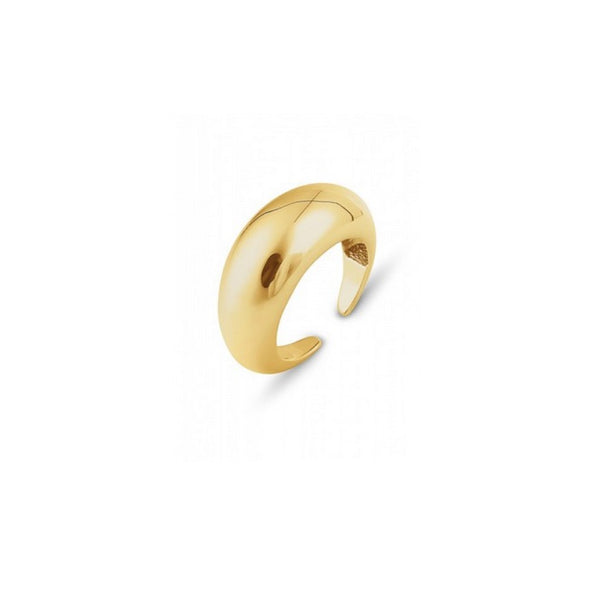 Sterling Dome Crescent Ring