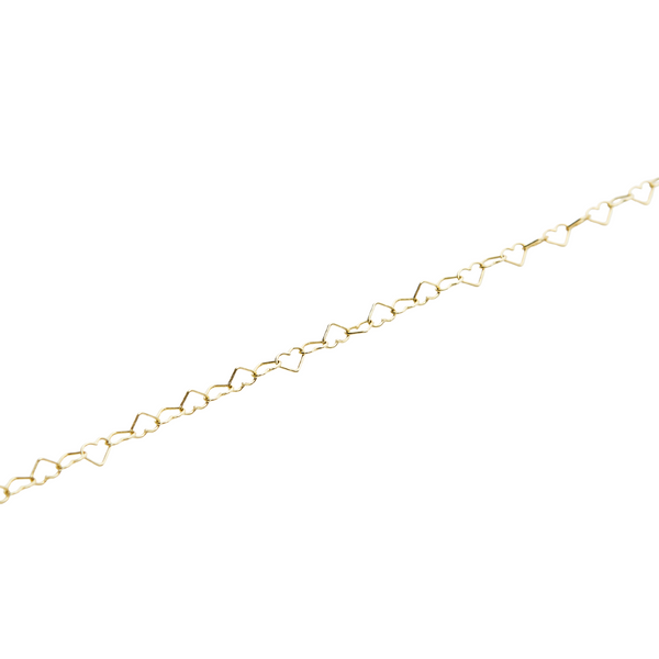 Love Heart Sterling Chain Bracelet