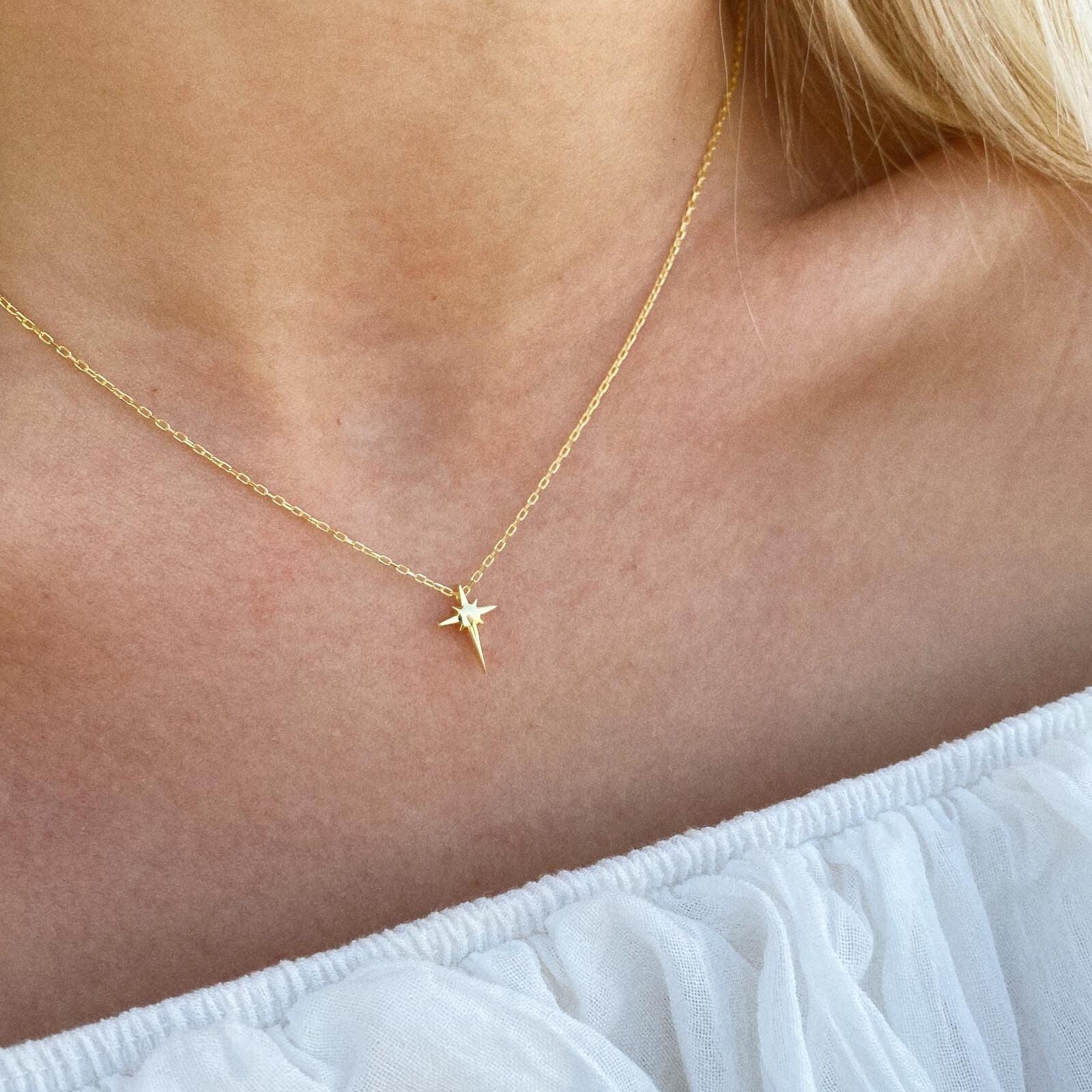 Postella Single Star Sterling Silver Necklace