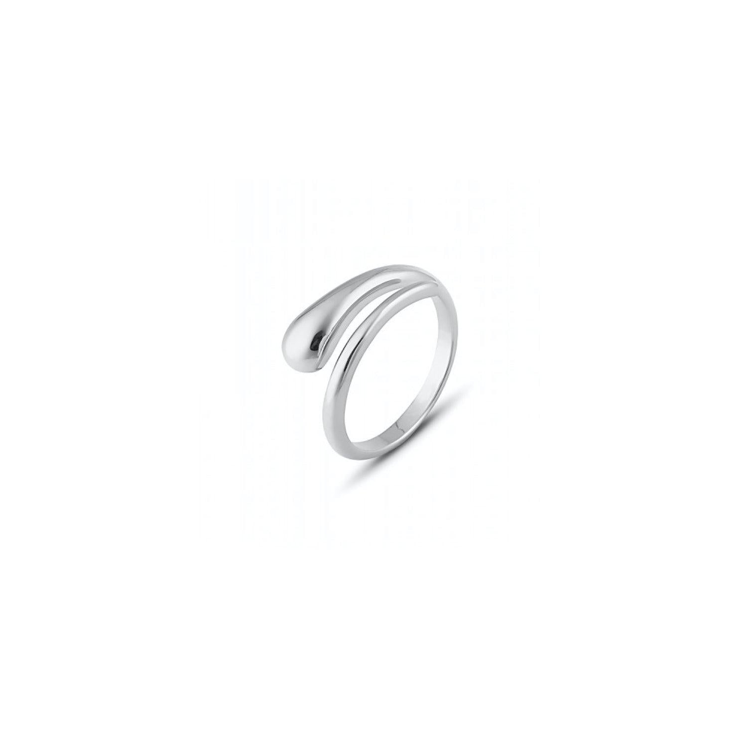 Signature Sterling Silver Stacking Snake Ring - Spero London