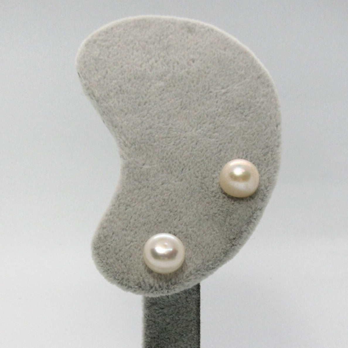 Sterling Silver Natural Pearl Stud Earring - Spero London