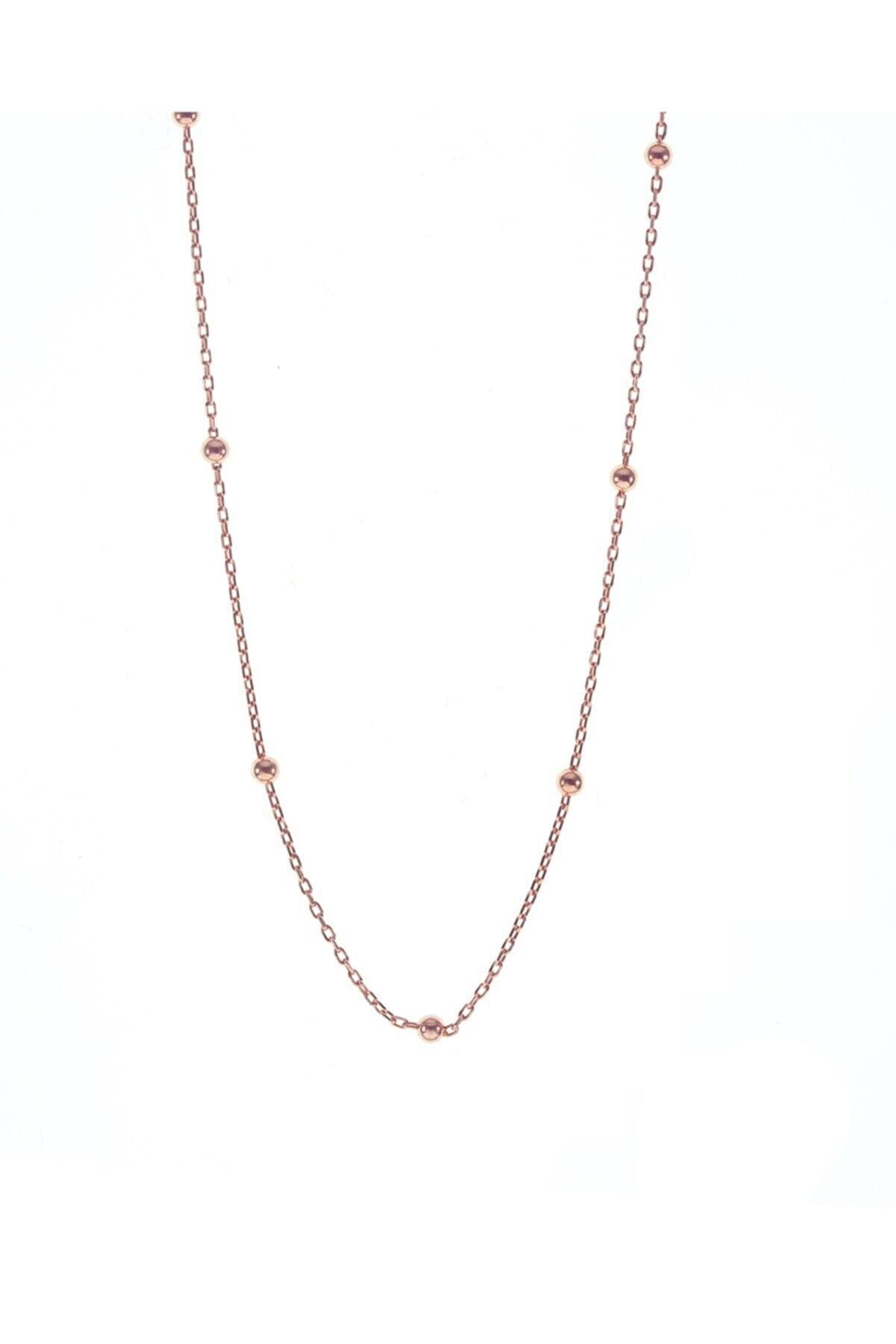Bead Chain Bead Sterling Silver Necklace - Spero London