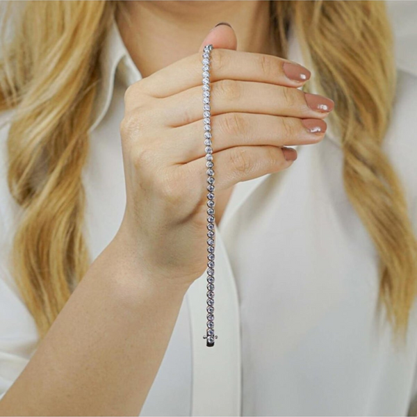 Sterling Circle Tennis Bracelet