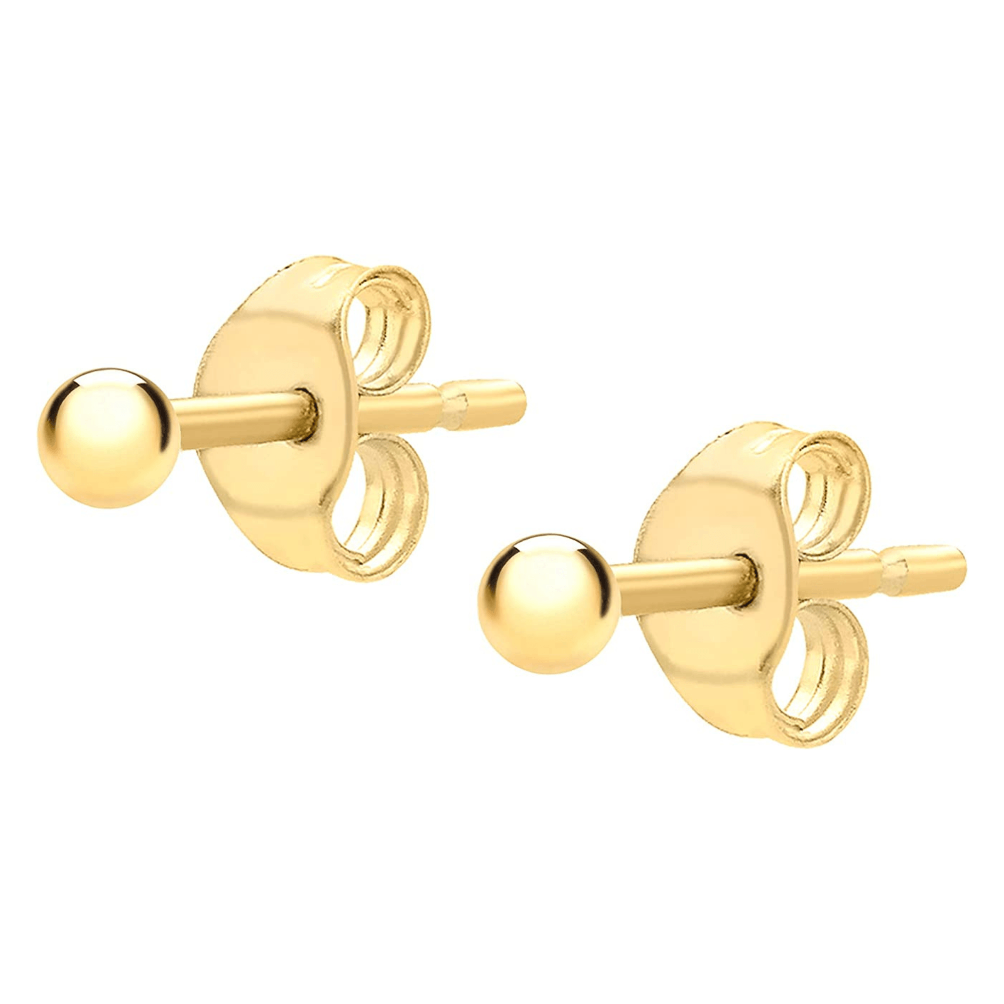 Sterling Silver Ball Sphere Stud Earring - Spero London