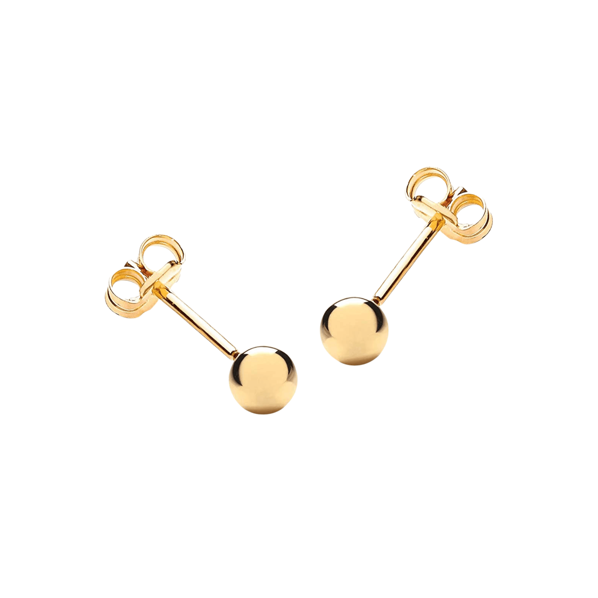 Sterling Silver Ball Sphere Stud Earring - Spero London