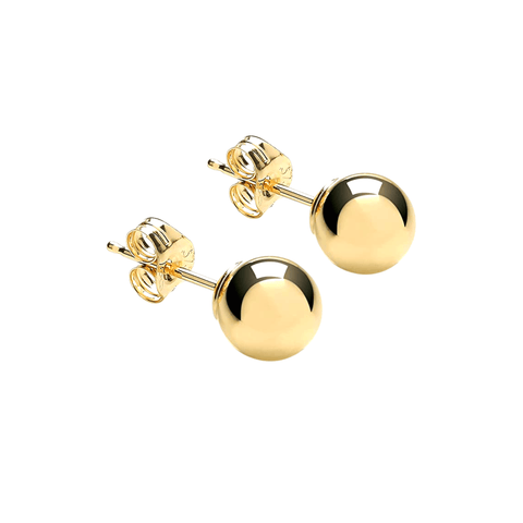 Sterling Silver Ball Sphere Stud Earring - Spero London