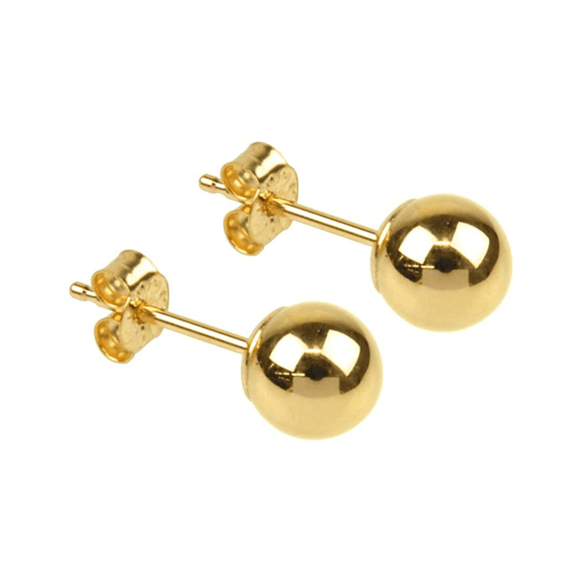 Sterling Silver Ball Sphere Stud Earring - Spero London