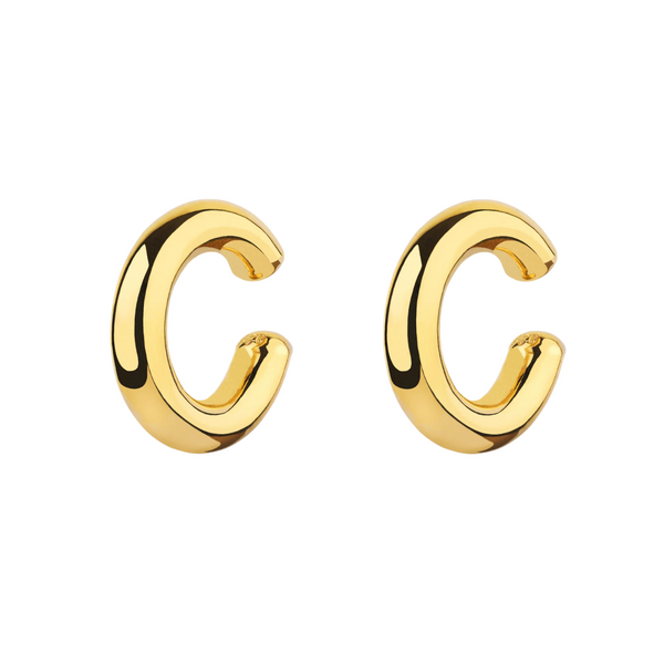 Chunky Sterling Ear Cuffs No Piercing Pair