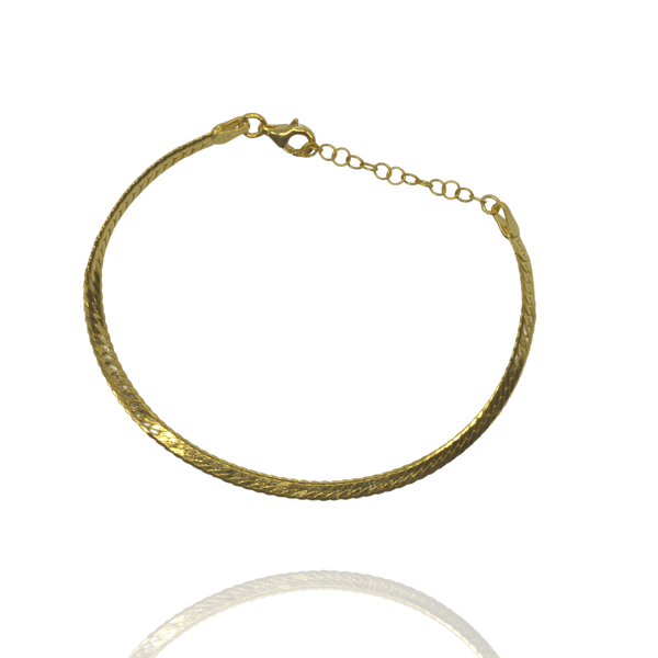 Italian Sterling Herringbone Bracelet