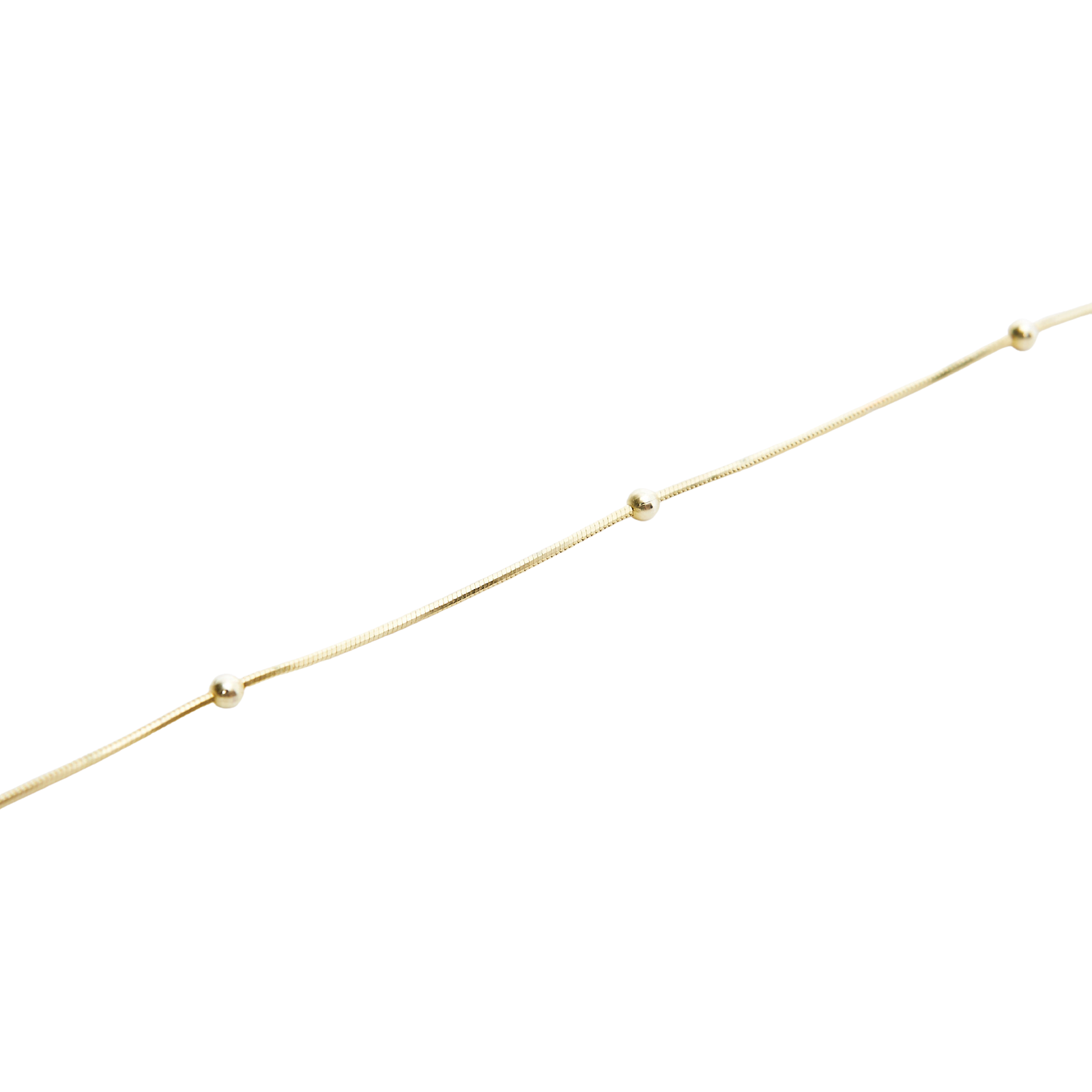 Italian Bead Chain Sterling Silver Satellite Bracelet