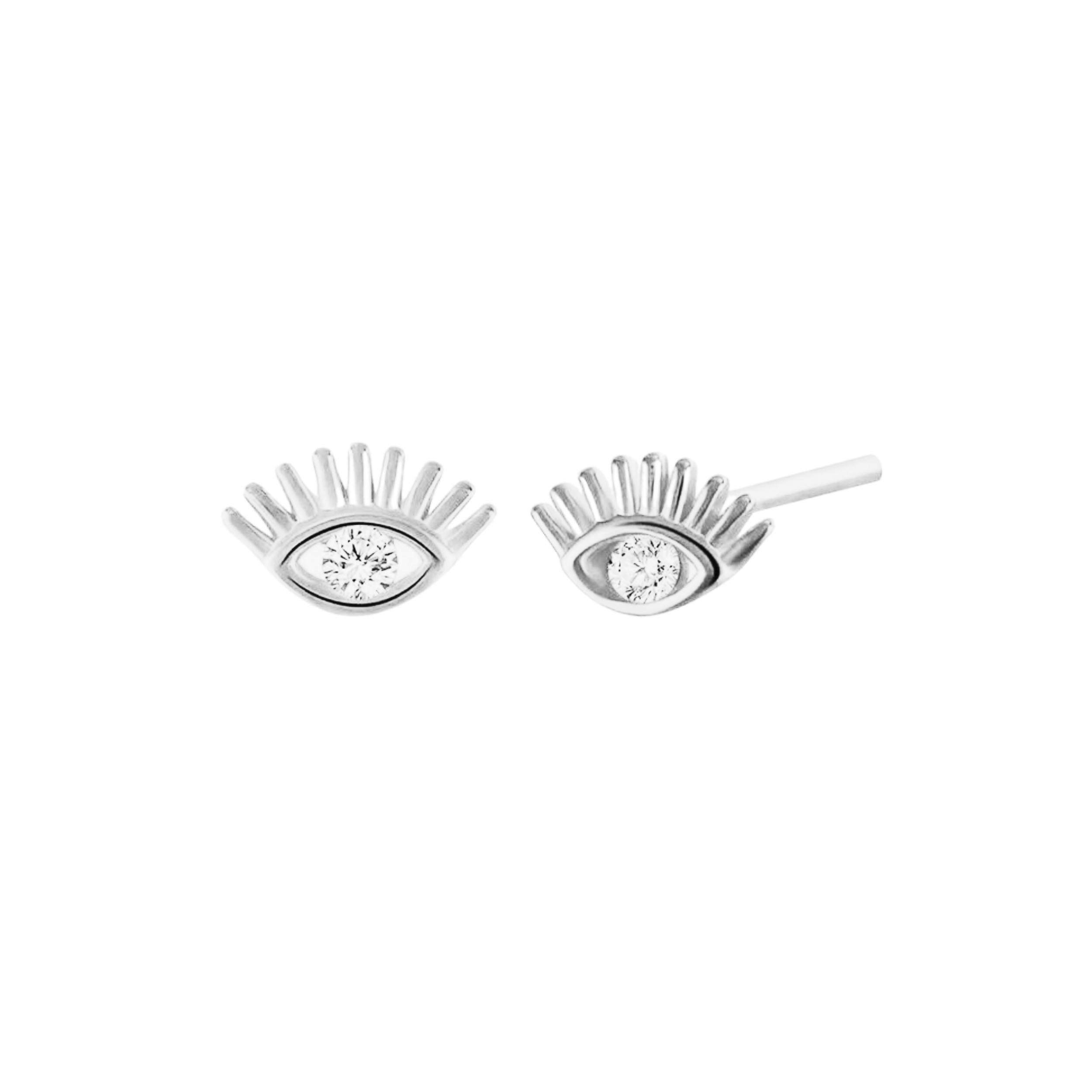 Eye Stud Earring Sterling Silver