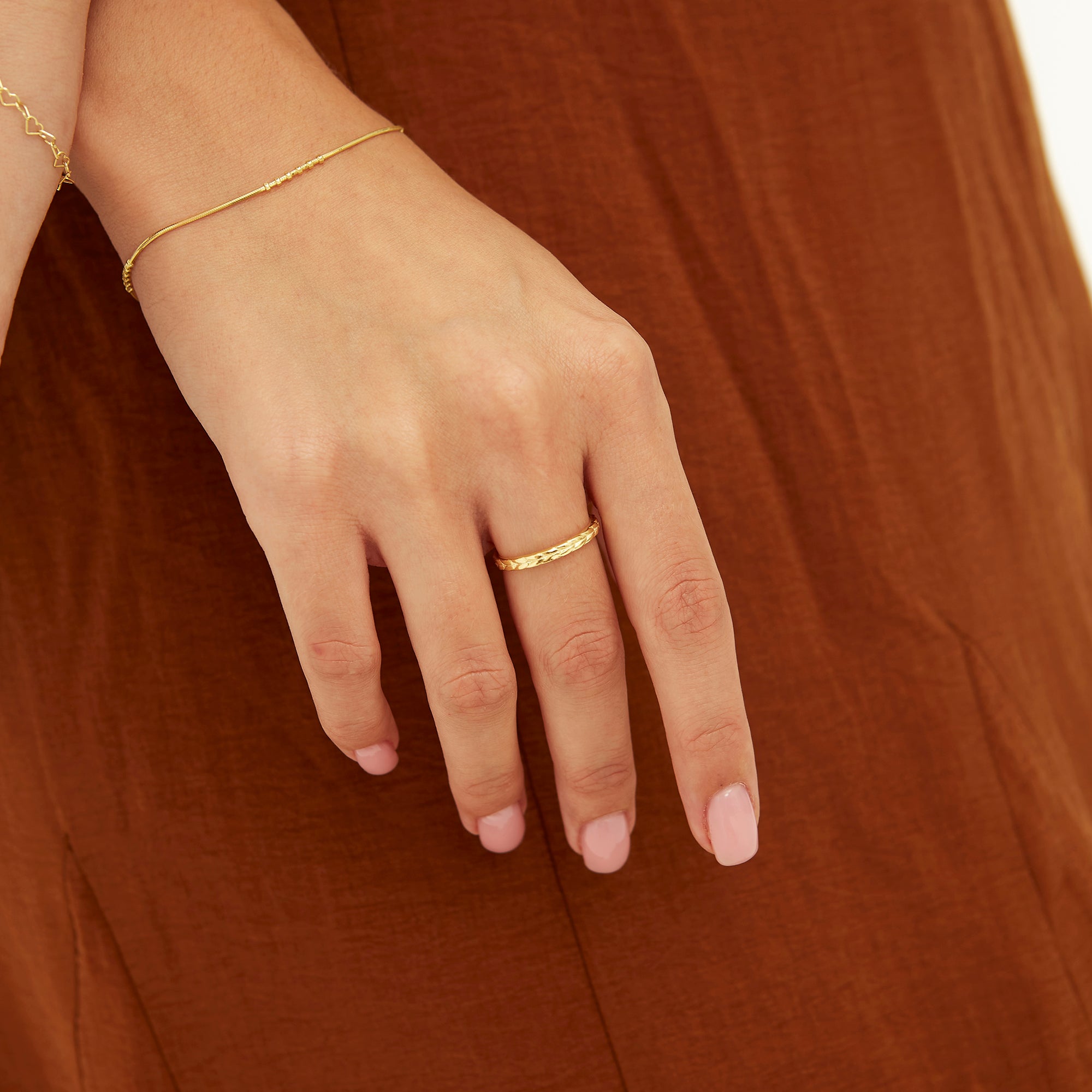 Braided Design Adjustable Sterling Silver Band Ring