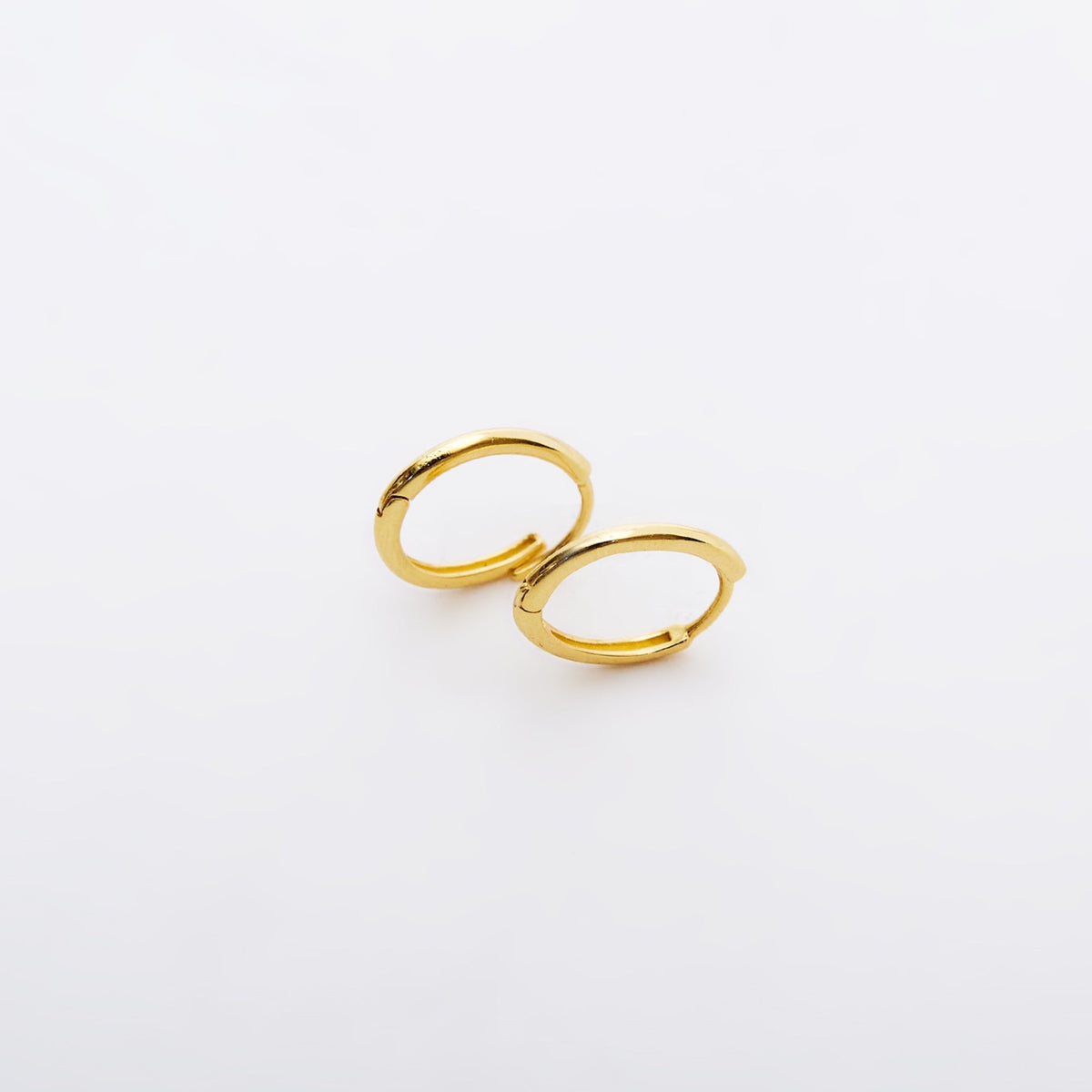Sterling Silver Oval Hoop Earrings