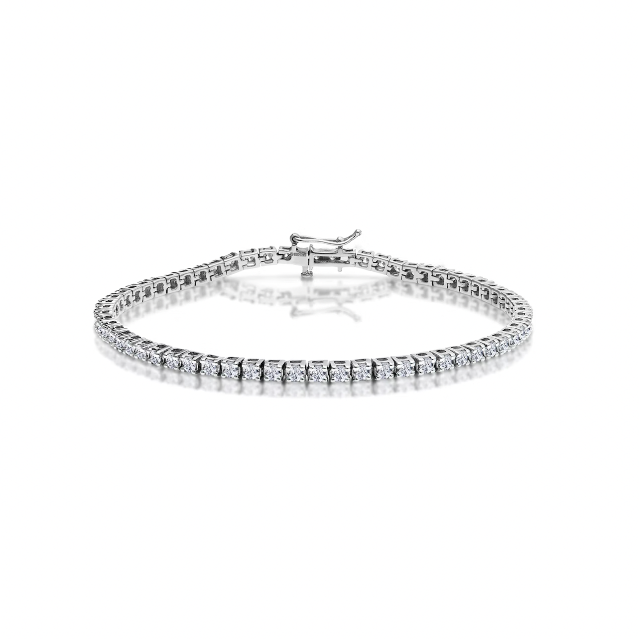 Sterling Silver Tennis Bracelet - 3mm - Spero London