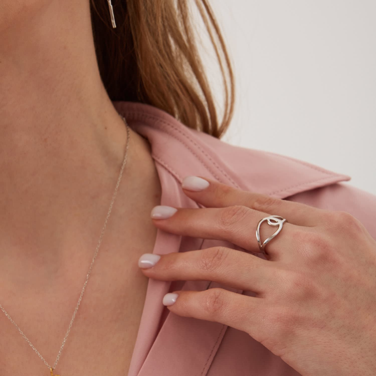Intercepting Circles Sterling Silver Ring